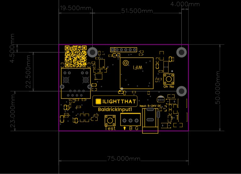 Small Baldrick Board Dimensions 