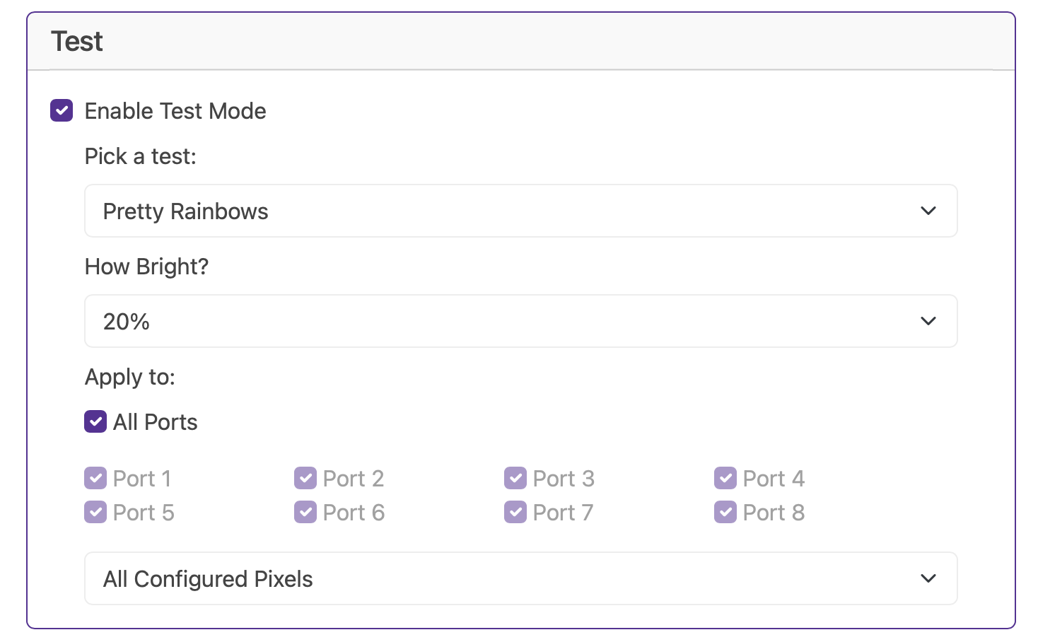 Baldrick8 Web Interface test 
