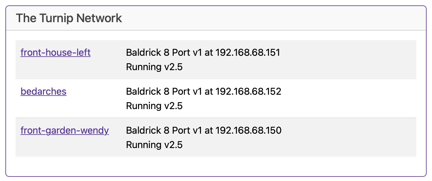 BaldrickSignals Web Interface Friends 